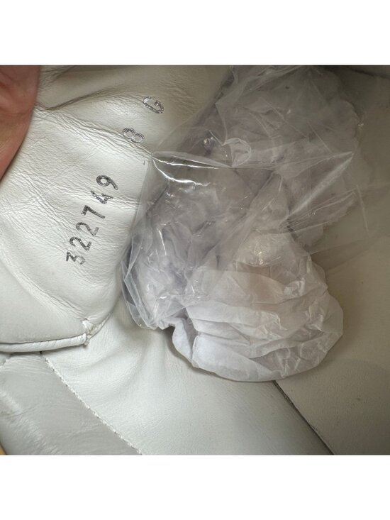 Gucci Sylvie Web Ace White Leather Men\'s Slip on Sneaker Size UK 8 US 8.5 main image 6